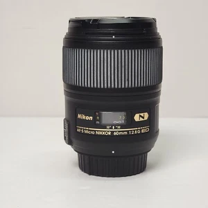 Nikon AF-S Micro Nikkor 60mm f/2.8G ED N SWM IF AS Lens w/ caps *Excellent - Picture 1 of 18
