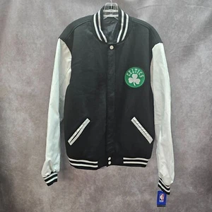 NWT JH Design Boston Celtics Reversible Varsity Letterman Jacket Mens L - Picture 1 of 9