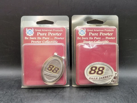 Vintage Dale Jarrett UPS Racing #88 Rare money clip and Keychain Cover