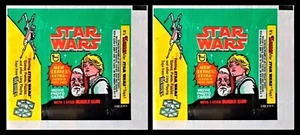 1977 Topps Star Wars 4th Series - 2 Wax Wrappers - EXCELLENT Condition - Picture 1 of 1