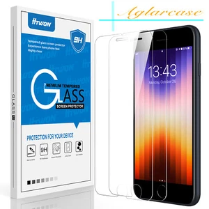 For iPhone 7/8/SE 2020/SE 3 2022 High Definition Tempered Glass Screen Protector - Picture 1 of 12