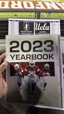 2023 STANFORD CARDINAL FOOTBALL YEARBOOK PROGRAM / W UCLA Matchup Roster - Image 1 of 2