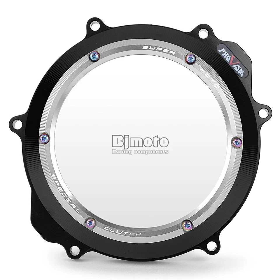 Racing Clear Clutch Cover For Yamaha YZ250 1999-2020 YZ250X 2016-2020 Titanium - Imagem 1 de 4