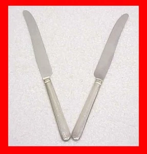 EPNS NATIONAL COMPANY SILVER PLATE LADY GRACE TWO DINNER KNIFE MESSER E.P.N.S. - Bild 1 von 1