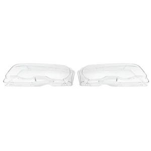 For BMW E46 3 Series 1999-2003 L&R Headlight Headlamp Lens Clear Lens Cover - Picture 1 of 10