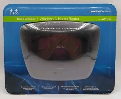 Linksys By Cisco Wireless-N-Home Router Model WRT120N 4port 10/100 Ethernet New - Image 1 of 4