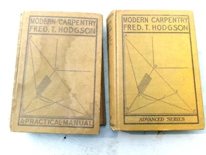 PAR DE LIBROS DE CARPINTERÍA FRED T. HODGSON - CARPINTERÍA MODERNA - VOL. 1 y 2 - Imagen 1 de 7