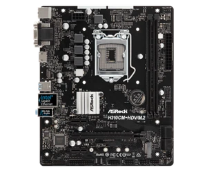 ASRock H310CM-HDV/M.2 Motherboard Intel H310 LGA 1151 DDR4 mATX Core DVI-D M.2 - Picture 1 of 4