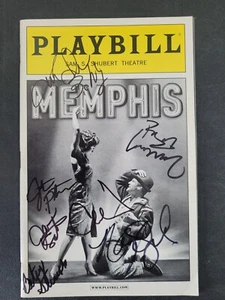 PLAYBILL MEMPHIS Sam S. Shubert Theater APRIL 2011 HANDSIGNIERT von SCHAUSPIELER x 8 - Bild 1 von 4