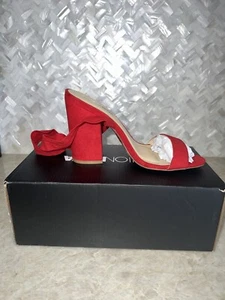 Fashion Nova rote Wickel-Riemchenpumps Größe 6 Originalkarton - Bild 1 von 5