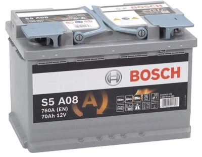 BOSCH BATTERIA S5A08 70AH 760A BOSCH +DX AGM START&STOP 278x175x19 mm - Immagine 1 di 4