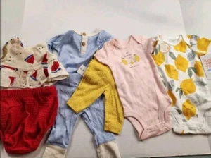 Newborn lot of girls clothes outfits BNWT. Lemons & Watermelons - Picture 1 of 4