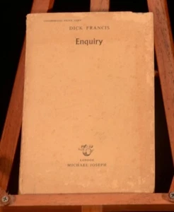 1969 Enquiry Dick Francis Uncorrected Proof Copy of the First Edition - Imagen 1 de 5