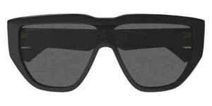 Gucci GG0997S 002 Sunglasses Unisex Adult Black Oversized Sunglasses Shiny Black - Picture 1 of 4
