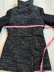 Jessica Simpson black tweed coat jacket size 10 Girls kids - Picture 1 of 4
