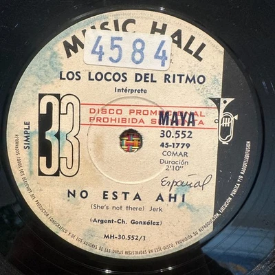 LOS LOCOS DEL RITMO - No Esta Ahi - GARAGE JERK 7" ARGENTINA PRESS the zombies - Image 1 of 2