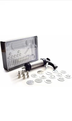 Prensa de galletas/hielo de acero inoxidable Norpro conveniente estuche de almacenamiento incluido Foto 1 de 4