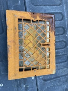 Antique cast iron heat register grate 10x12 wall floor vent - Picture 1 of 4
