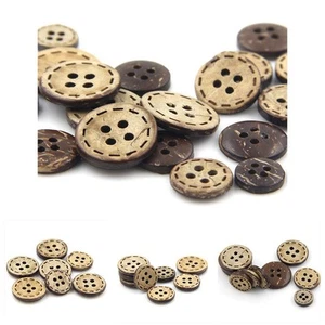 Undamaged Item Buttons Clothing Accessories Coconut Buttons Coconut Shell - Picture 1 of 9