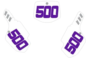 1988-1998 Kawasaki KX 500 Number Plates Side Panels Graphics Decal - Picture 1 of 1