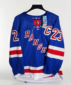New York Rangers Home Blue Adidas PrimeGreen Authentic NHL Hockey Jersey - Picture 1 of 11