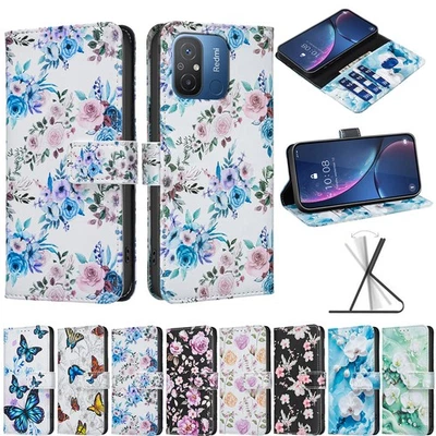 Leather Case for Xiaomi POCO F7 Ultra F6 X7 Pro C75 C55 Stand Flip Phone Cover - Image 1 of 4