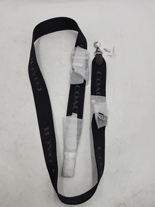 NEW Coach Brand Signature Webbing Adjustable Replacement Bag Strap Black/Silver - Picture 1 of 6