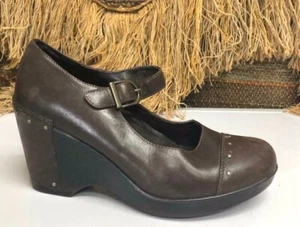 Zapato mula cuña cuero marrón Dansko para mujer talla 39/8,5-9 1900457800 - Imagen 1 de 9