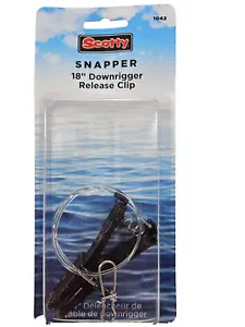Scotty Snapper 18" Downrigger Release Clip W/Cannonball Snap #1042 New - Picture 1 of 2