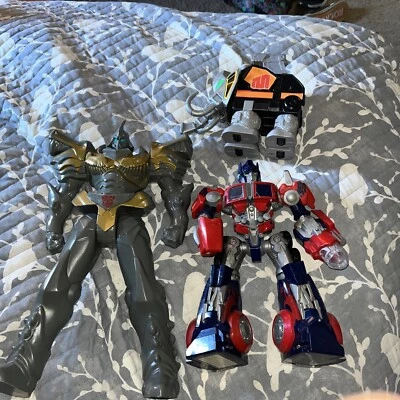 Transformers Rescue Bots Dinobots Lot Optimus Primal Megatron Used - Image 1 of 4