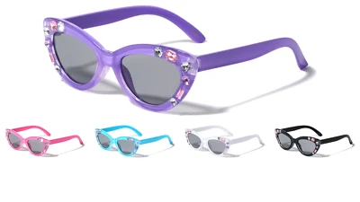 Gafas de sol para niños ojo de gato con detalles de diamantes de imitación (K844) *NUEVO* *Envío GRATIS* Foto 1 de 2