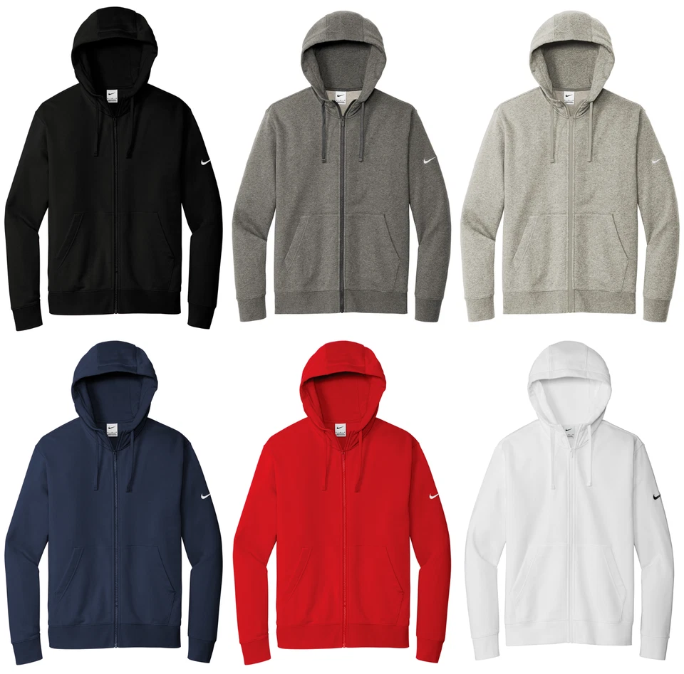 Nike Club Fleece Sleeve Swoosh Full Zip Hoodie NWT - Image 1 of 1