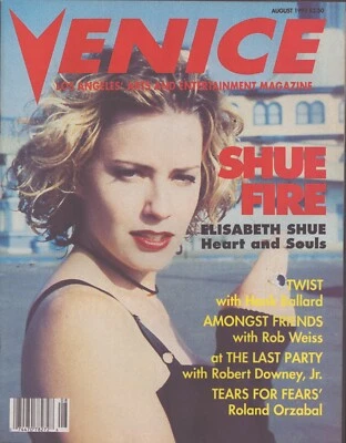 Venice Magazine - August 1993 - Elisabeth Shue - Robert Downey Jr. - Image 1 of 2
