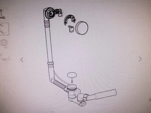 Geberit Universal Ab- & Überlaufgarnitur mit Füllfunktion für Normalwannen - Bild 1 von 12