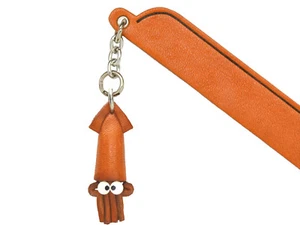 Squid Leather Charm Bookmarker *VANCA* Made in Japan #61314 - Picture 1 of 10