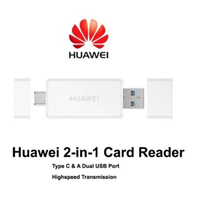 Huawei 2 in 1 Memory  Card  Reader for Type C Dual USB Port NM  Memory Card USB - Image 1 of 4