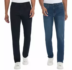 Kenneth Cole Men’s Straight Fit Stretch Denim Jean - Picture 1 of 25