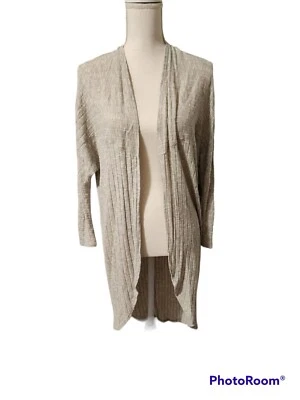 Cárdigan Urban Outfitters Gris Frente Abierto Pequeño Foto 1 de 4
