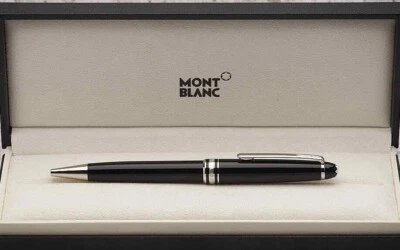 Bolígrafo Montblanc Meisterstuck plata platino metal. Regalo más vendido. Foto 1 de 4