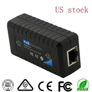 1 Port PoE Extender 10/100M IEEE802.3af Übertragung 120M für Ethernet IP Kamera - Bild 1 von 6