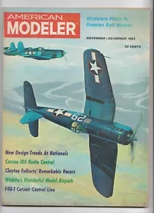 American Modeler Magazine November/December 1963 RC Model Planes Cars - Picture 1 of 2