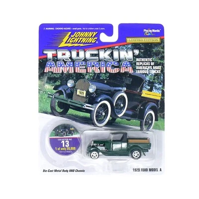 Johnny Lightning Truckin' America 1929 Ford Model A Truck Green Collector No 13 - Image 1 of 2