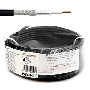 RG58-PVC-30-IT RG58U 30m (98ft) Low Loss RF Coaxial Cable 50 Ohm - Bild 1 von 5