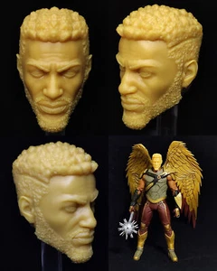 McFarlane Size Unpainted Hawkman Carter Hall Head Sculpt 1/12 Scale Fit 7'' Acti - Picture 1 of 5