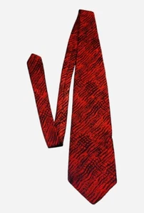 Mr John beau brummell Carlins Red Tiger Striped Tie - Picture 1 of 4