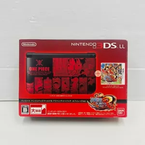 Nintendo 3DS LL One Piece Unlimited World R Adventure Pack Luffy Rot Konsole - Bild 1 von 10