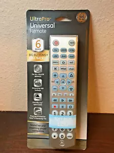 UltraPro Universal Remote, New, 6 Device, Big buttons, Backlit, Sealed, 33712 GE - Picture 1 of 6