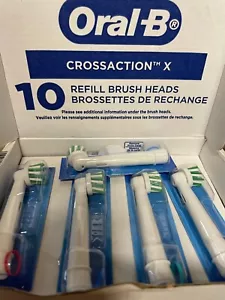 Oral-B CrossAction X Toothbrush Heads Pack of 10 NO BOX - Picture 1 of 2
