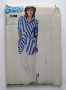 Super Saver Simplicity Pattern 683 Misses Easy-to-sew Shirt & Pants UNCUT Size N - Picture 1 of 3