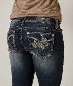 NWT New Womens Miss Me Mid Rise Easy Skinny Denim Jeans Waist 25-34 Inseam 31 33 - Picture 1 of 3